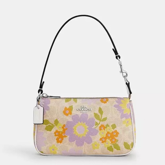 Coach Handbags - NWT Coach Nolita 19 Signature Canvas Floral Print Wristlet Shoulder Bag Purse